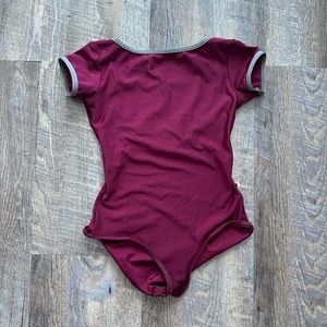 Burgundy Yumiko Leotard Size Large L
